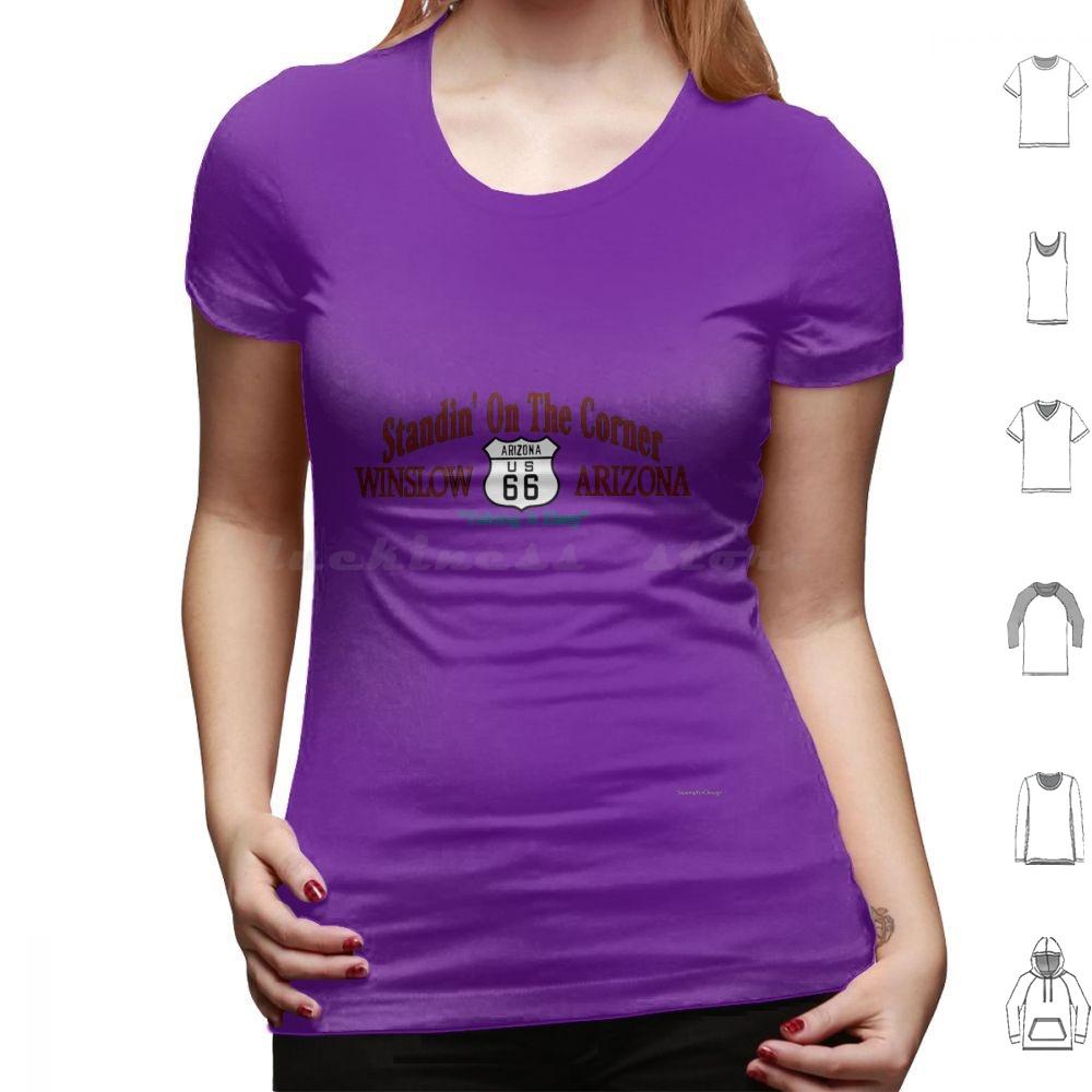 Standing On The Corner In Winslow Arizona T Shirt Big Size 100 Cotton Take It Easy Arizona Winslow Route 66