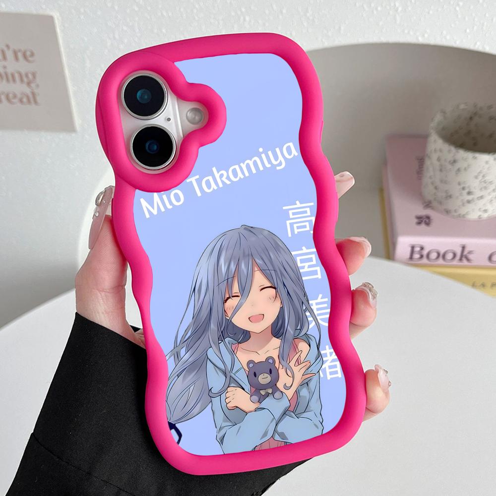 Чехол для мобильного телефона Date a Live Мио Такамия с волнистым краем из ТПУ для iPhone 17 16 15 14 13 12 11 Air Pro Max Plus Цветная крышка