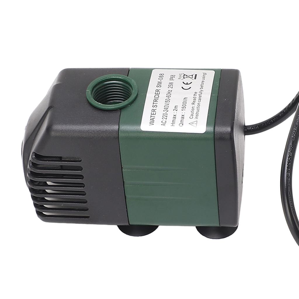 Погружной насос для фонтана, аквариума, циркуляции воды, фильтрации, 25 Вт, микро, 1500 л/ч, IP68