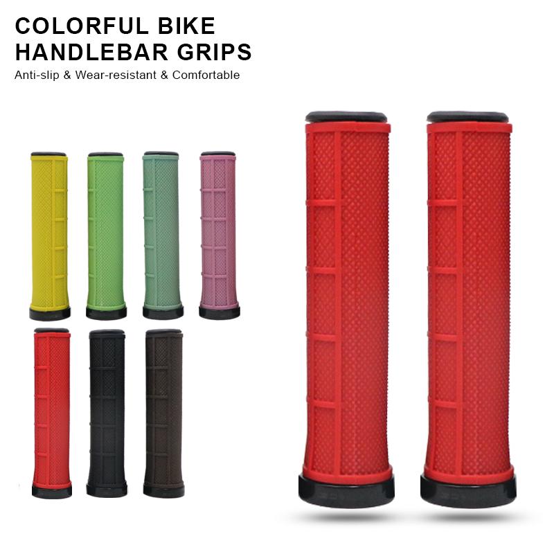 Велосипедные ручки Eco TPR из резины Single Lock-On Grips Велосипедный алюминиевый сплав Ring Handlebar Велосипедный противоскользящий Comfy Rest Экологичный наконечник руля