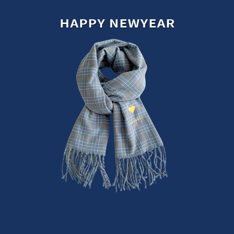 Шарфы нового дизайна в клетку Модельерские шарфы Корейская версия Высококачественный женский зимний шарф