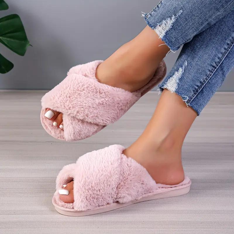 Новый модный дизайн, женские зимние домашние меховые тапочки, домашние шлепанцы из пушистого искусственного меха, модные домашние туфли на плоской подошве, женские шлепанцы