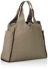 Сумка-тоут на кулиске x овечья бежевая [Isaac], кожа, женская, (26)