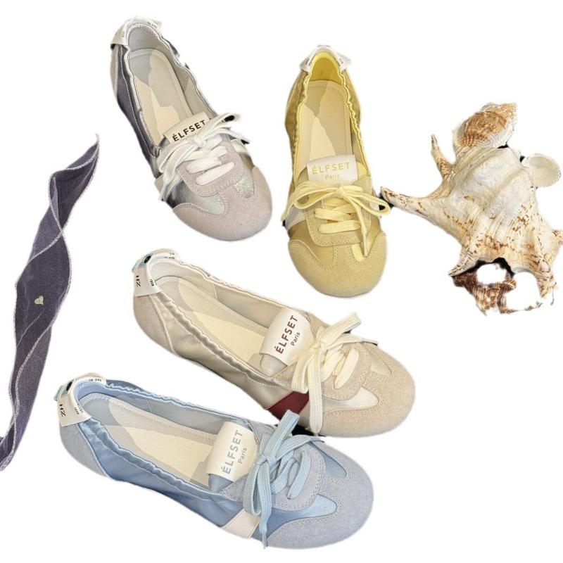 Женская обувь Кроссовки Повседневная обувь на плоской подошве Холщовая обувь Летние трендовые платья на шнуровке Zapatos Mujer Дышащие неглубокие новые женские туфли