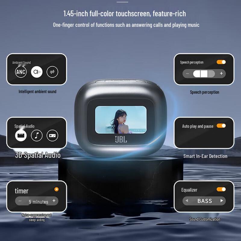 JBL Live Beam 3 True Wireless Smart Noise-Cancelling Earbuds