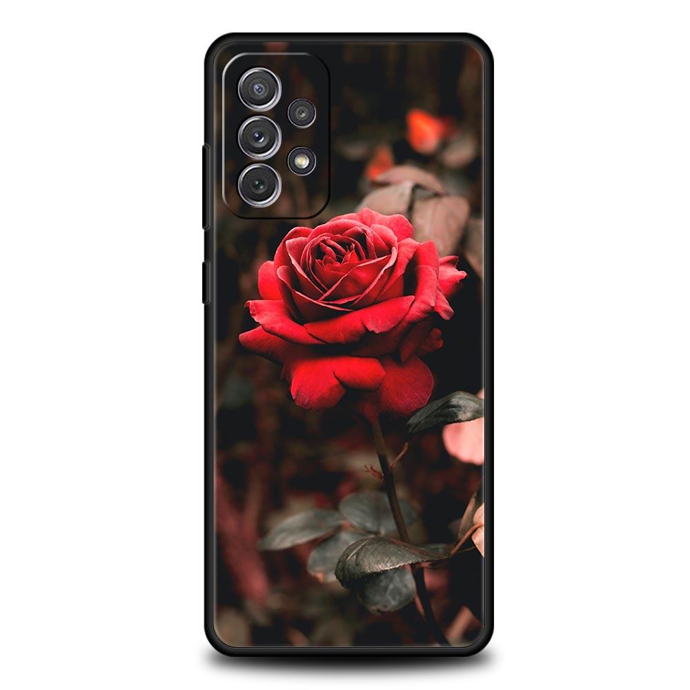 Красивый чехол для телефона с цветком розы для Samsung Galaxy A51 A71 A21S A12 A11 A31 A41 A03s A52 A32 A22 A13 A23 A33 A53 A73 5G