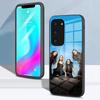 Красивый чехол для телефона «Милые обманщицы» для Samsung S26 S25 S24 FE S23 S22 S21 Plus S20 Ultra Note20Ultra Черная стеклянная крышка