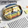 Standing Design Magnetic Pencil Bag Magnetic Closure Large Capacity Pencil Case  For School