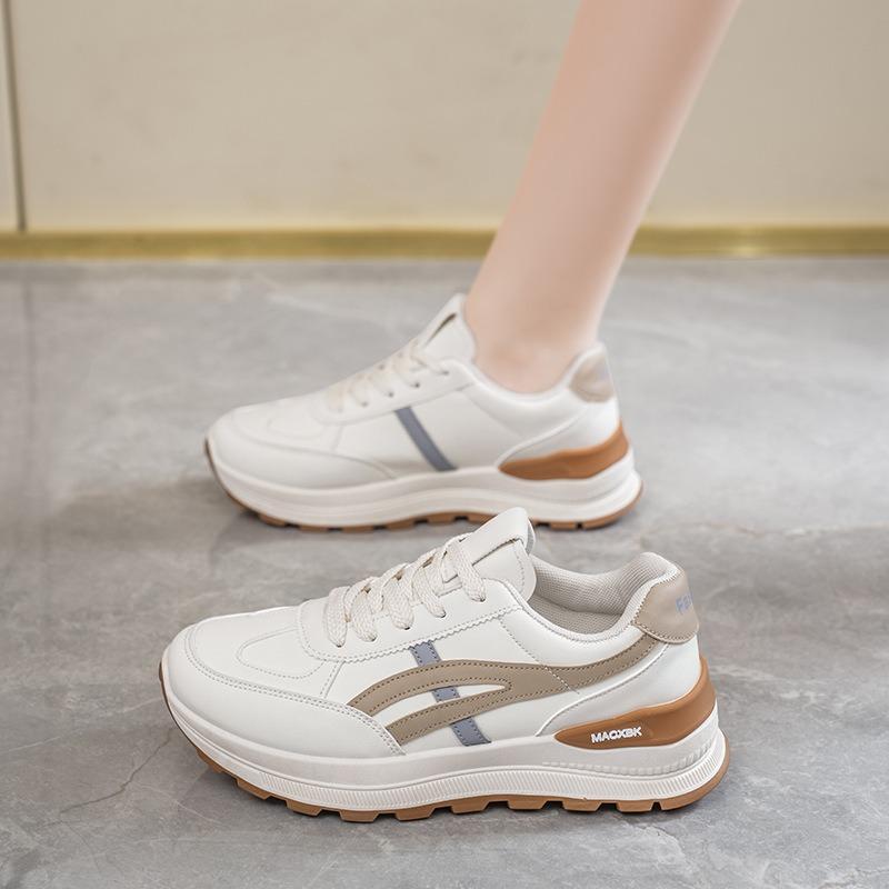 Spring Women's Shoes New Breathable Little White Shoes Children Versatile Thick-soled Heightening Sports Shoes Casual Dad Shoes Women