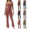 Women's Wide Leg Jumpsuit Women's Sleeveless Sexy Tight Casual Bodysuit Fitness Clothing
