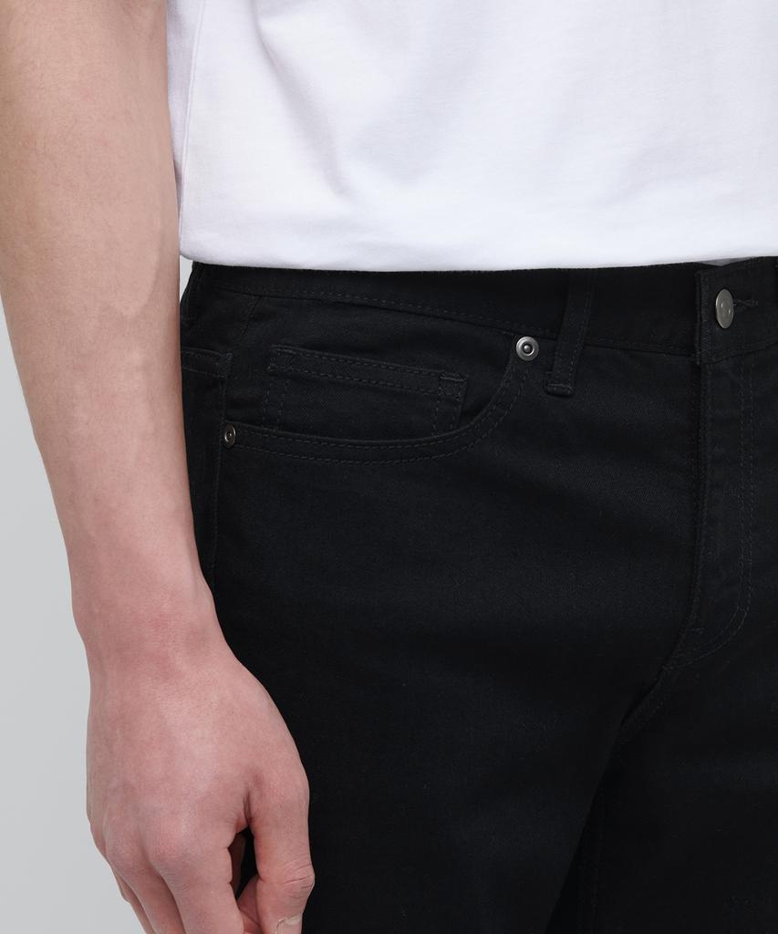 MUSINSA STANDARD [Cooltandard] Slim Crop Denim Pants [Black]