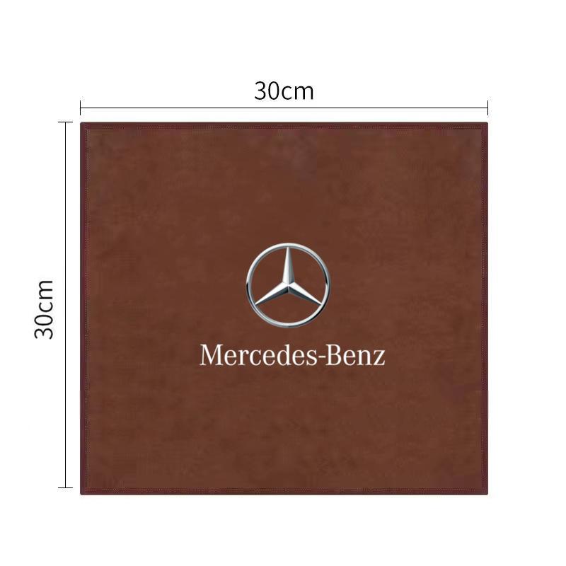 FCM5 Car Towel Double-sided Coral Fleece Auto Cleaning Cloth For Mercedes Benz B/C/E/S Class W203 W204 W205 W210 W211 W212 Accessorie