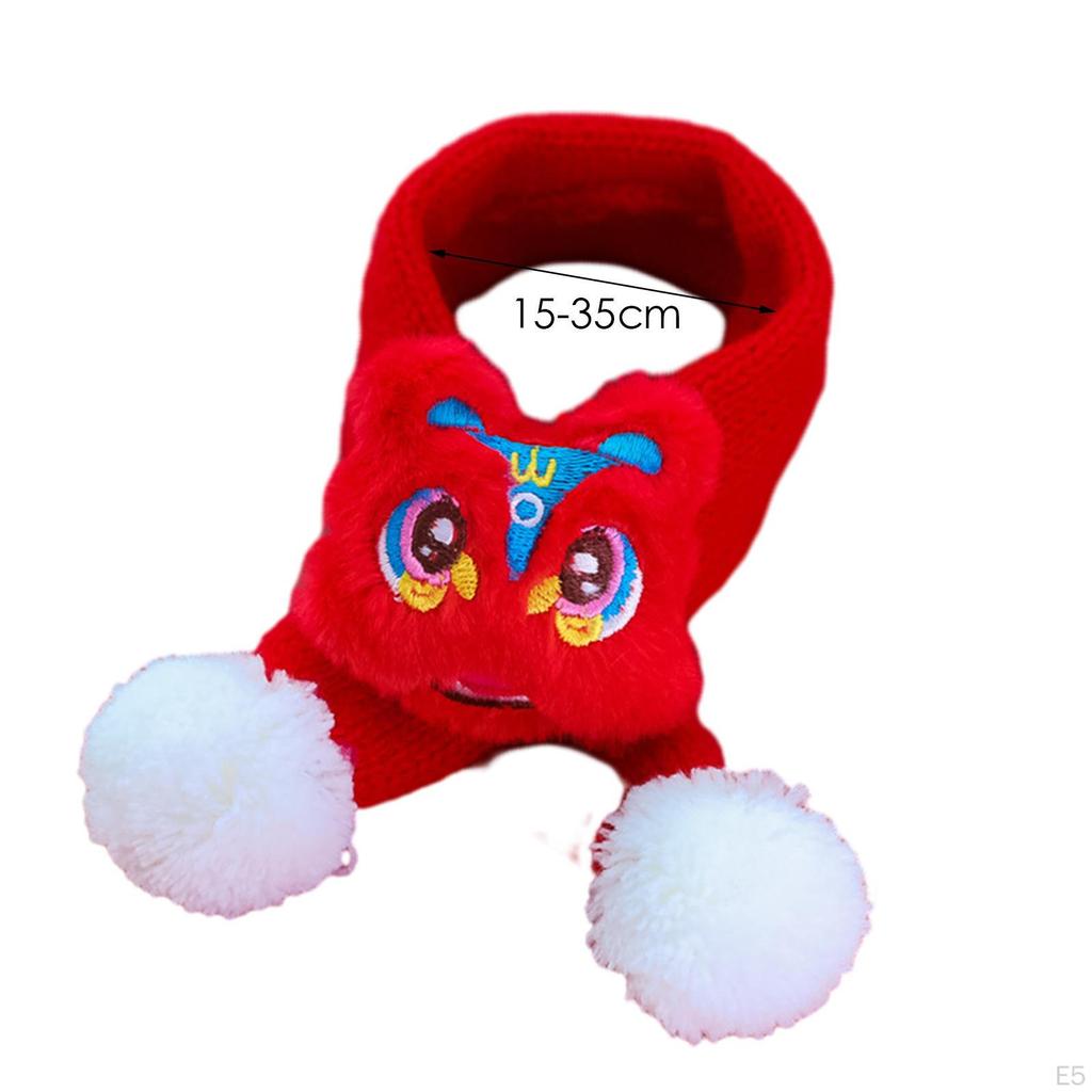 Вязаный шарф для кошек, аксессуары на год питомца, моющиеся, утеплитель для шеи для щенков