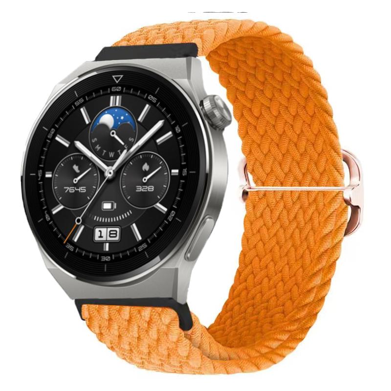 Плетеный ремешок 22 мм 20 мм для Huawei Watch 3/4/GT/5/6/Pro 46 мм Нейлоновый петлевой браслет для Samsung Galaxy Watch 7/6/Classic/5/Pro