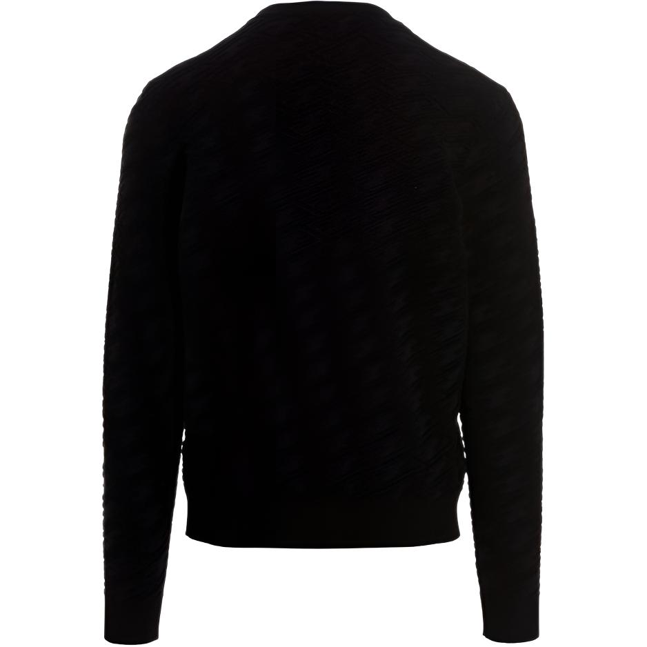 FENDI Sweaters Men's Black Crew Neck Moderate FZX005AMBUF0QA1