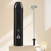 Handheld Milk Frother Wand for Coffee Electric Egg Beater Triple Speed Adjustment Rechargeable Drink Mixer for Home Baking Whisking Cream Frothing
