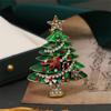 Clothes Accessories Christmas Brooch Korean Style Christmas Tree Brooch  Gift