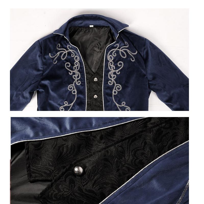 Мужское пальто в стиле панк, длинная куртка, черный готический плащ в стиле стимпанк с капюшоном, плащ на Хэллоуин