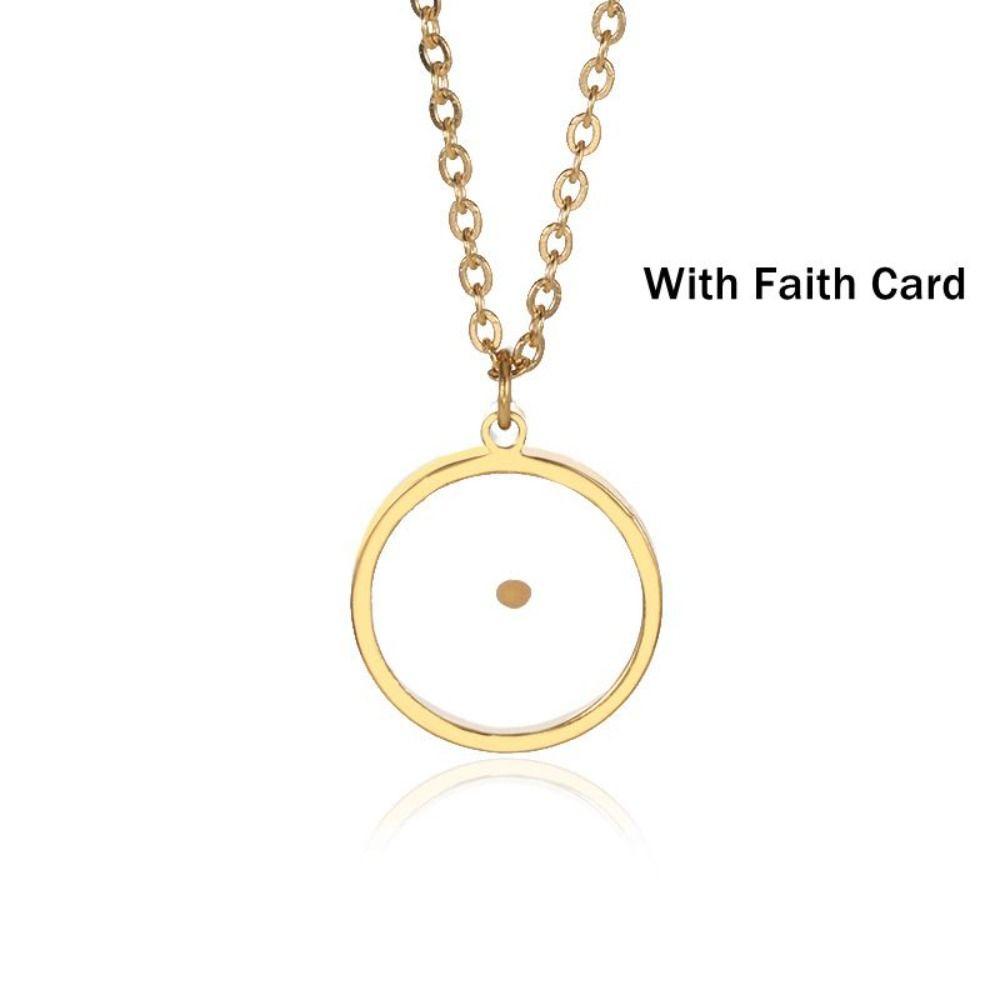 Христианский подарок Подвеска Ожерелье Серебристого цвета Цепочка Ожерелье Новое Ожерелье с семенами горчицы