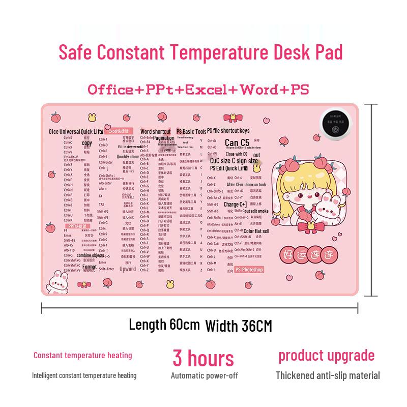 Electric Heated Mouse Pad with Temperature Control