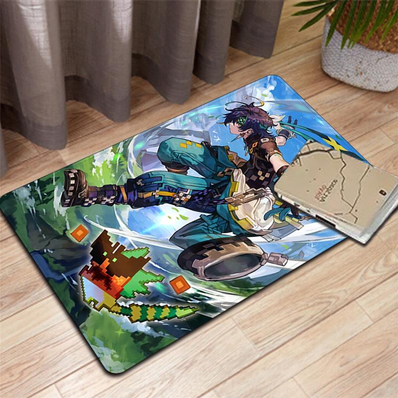 Genshin Impact Kinich Rug Floor Mat for Living Room or Bedroom Soft and Comfortable Carpet a Gift for Birthday and Holiday.NFF0928232