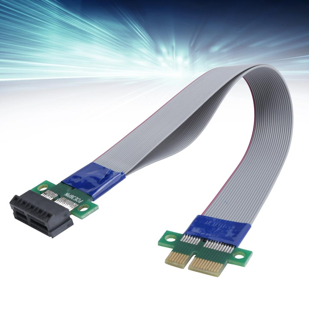Удлинительный кабель PCIE 1X Riser Card Extender DoubleSpeed Male-Female Адаптер Ленточный EP051