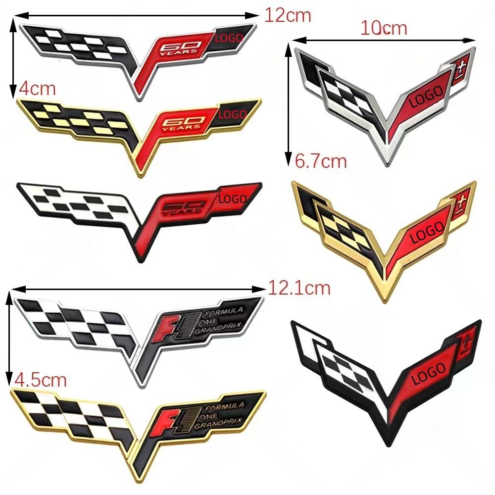1Pc 3D Metal Car Front Hood Badge Sticker Fender Rear Trunk Emblem Decal Refitted Logo Exterior Decoration