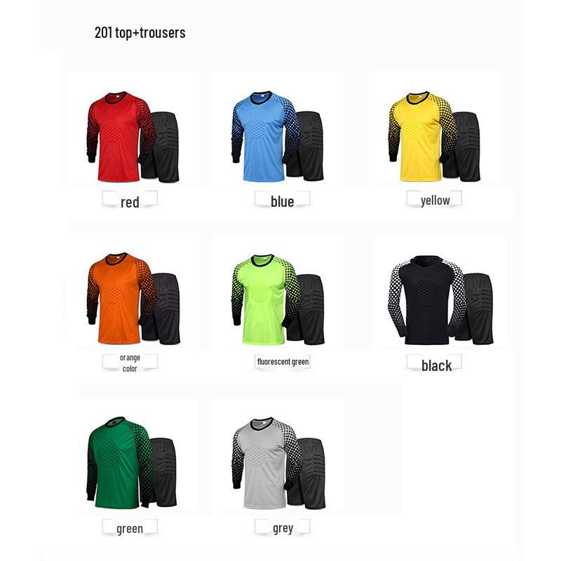 Adult & Children's Long Sleeve Goalkeeper Jersey Set - Match & Training Gear
