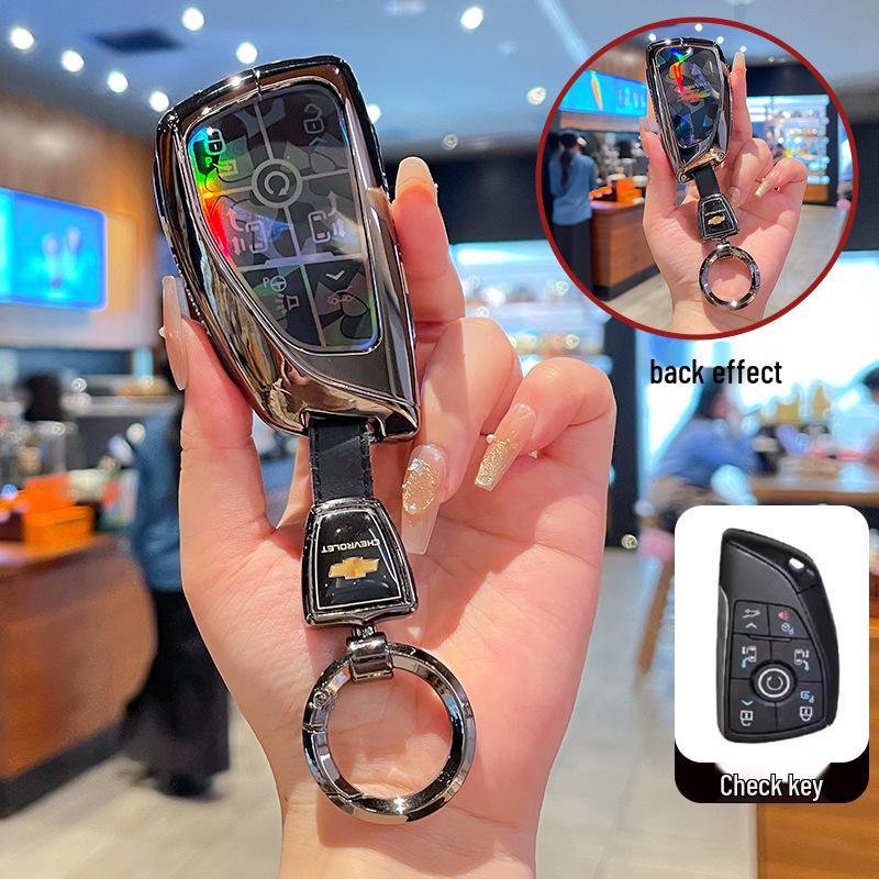 Премиальный чехол для ключа Chevrolet Equinox 2025 с металлической пряжкой - Аксессуары с полным покрытием