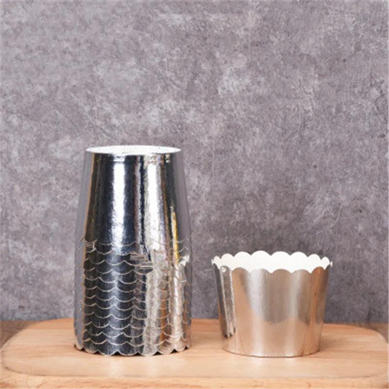 50 шт. Бумажные формочки для кексов, обертки для кексов, формочки для выпечки, коробки для кексов, формочки для торта, инструменты для самостоятельного приготовления торта, кухонные принадлежности для выпечки