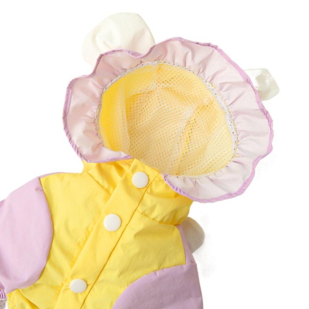 Водонепроницаемый ангельский дождевик для собаки Легкий комбинезон для питомца Четыре лапы Костюм собаки для маленьких и средних собак