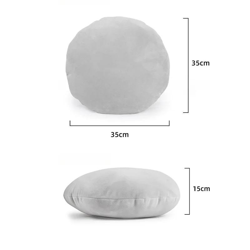 Простая стильная домашняя круглая подушка, однотонная, ультрамягкая, удобная, татами, подушка для дивана, эркера, подушка для офисного кресла