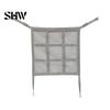 Car Backseat Storage Net Seat Gap Net, Multifunctional Organizer Barrier for Pets Kids, 9 Grid Layered Divider with 59x59cm, Universal Auto