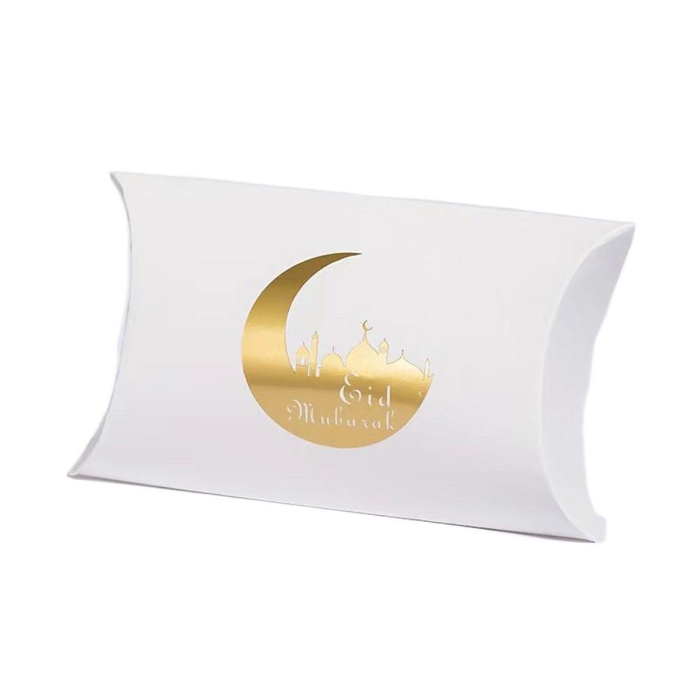 10 шт. Дизайн полумесяца Подарки на Рамадан Упаковка Ид Мубарак Мешок для конфет Исламские Мусульмане Вечеринка