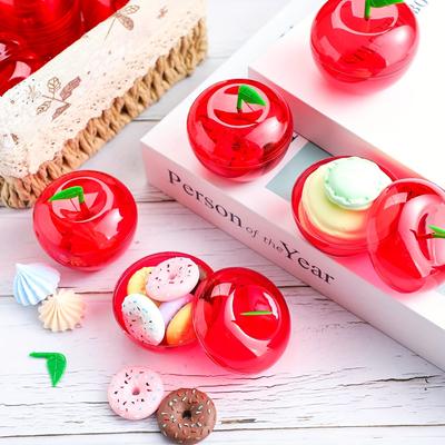 6 шт. Пластиковые контейнеры для яблок, коробки для конфет на День святого Валентина, рождественские подарки для свадебной вечеринки для друзей, косметические конфеты, таблетки, хранение