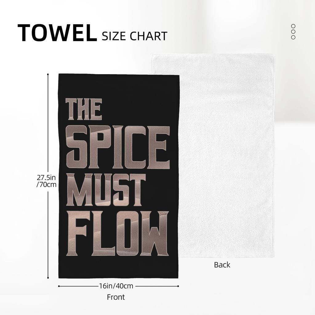 Dune - The Spice Must Flow (Light) Soft Face Towel Quick Dry Pool Bath Cotton Towels Breathable