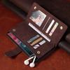 Держатель-подставка и сумка для мобильного телефона с 9 карманами для карт, чехол для iPhone Samsung Huawei Xiaomi Google OnePlus Матовый кожаный откидной чехол в стиле ретро с браслетом