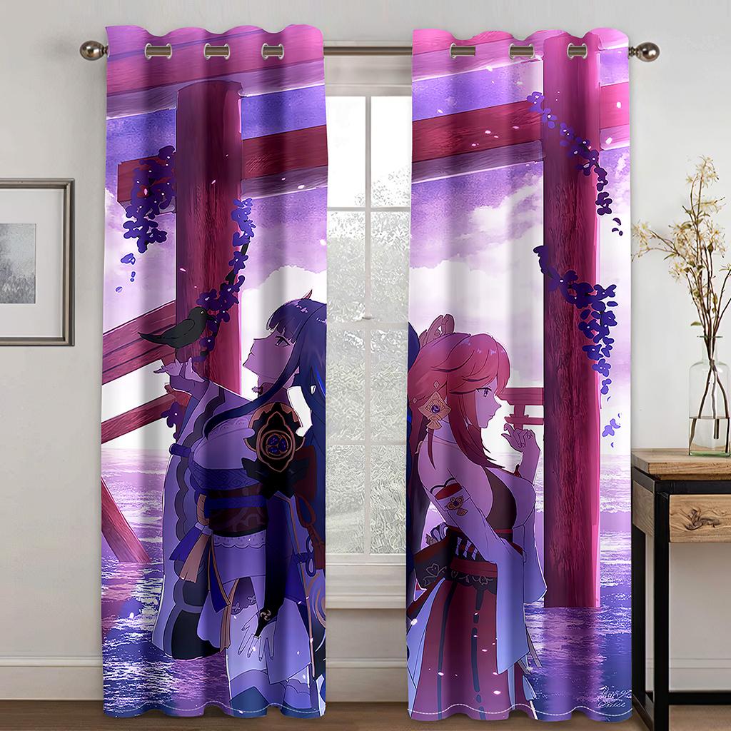 3D персонажи мультфильмов, сексуальная красота, занавеска, 2 панели, гостиная, спальня, кабинет, детская комната, декоративные шторы