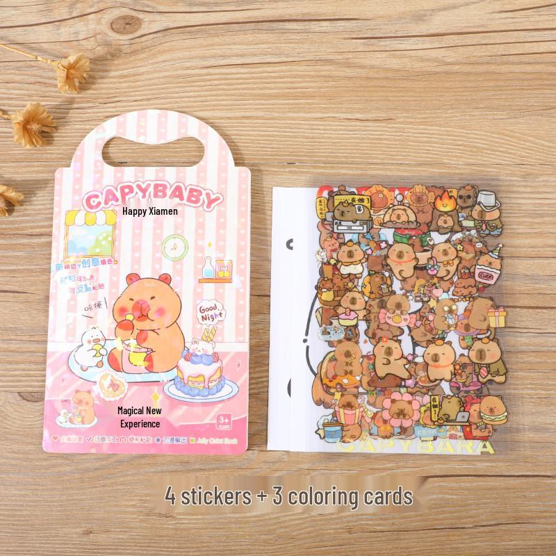 Наклейки Sanrio Labubu - Милые мультяшные граффити и раскраски для украшения журналов.