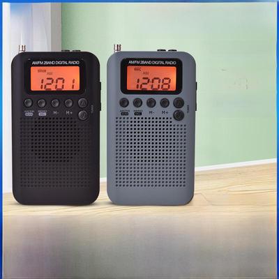 Портативное мини-AM/FM двухдиапазонное радио с внешними динамиками