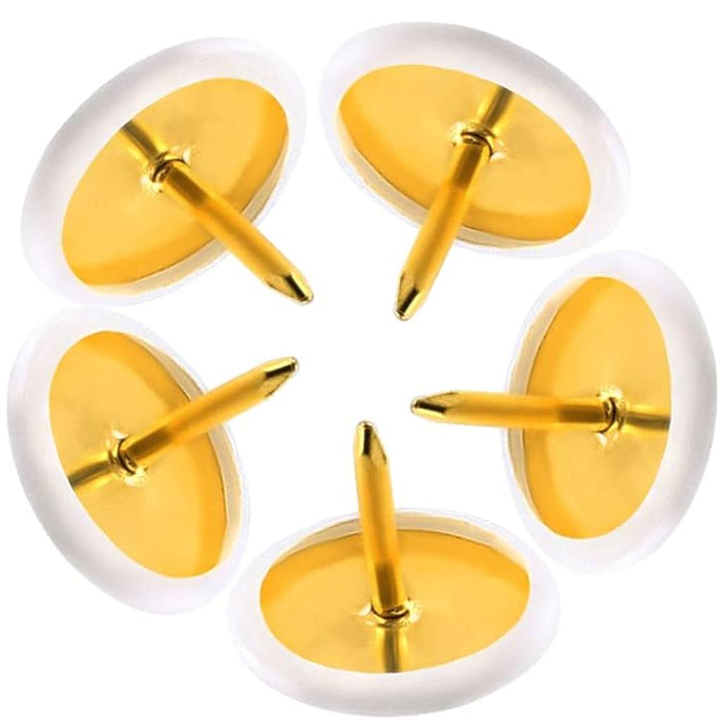 200/400PCS Plastic Round Head Thumbtacks Push Pins Wall Tacks for Home School Office Photo Wall Cork Board Assorted Pack