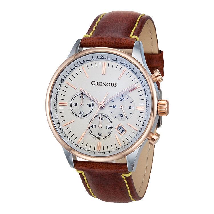 Keulonoseu Crd33589A-Wtbr Мужские кожаные часы