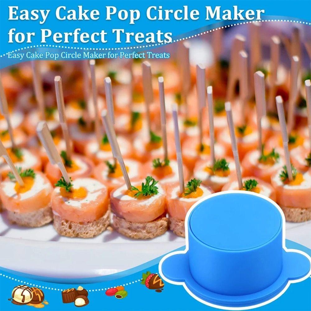 Round Shape Cake Lolly Mold Set Nonstick Cake Pop Cutter and Pusher Cake Circle Maker  Parties
