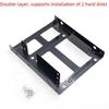Регулируемый двухслойный металлический кронштейн SSD для жестких дисков размером от 2,5 до 3,5 дюймов