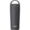 Thermos Vacuum Insulated Portable Tumbler with Carry Smoke SMB Dishwasher-Safe Handle, 420ml, Black, JOV-421