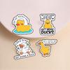 Funny Duck Pun Badges Feels Great Not Giving A Duck Enamel Pin Cartoon Animal Goose Duckling Brooch Accessories Decor Gift