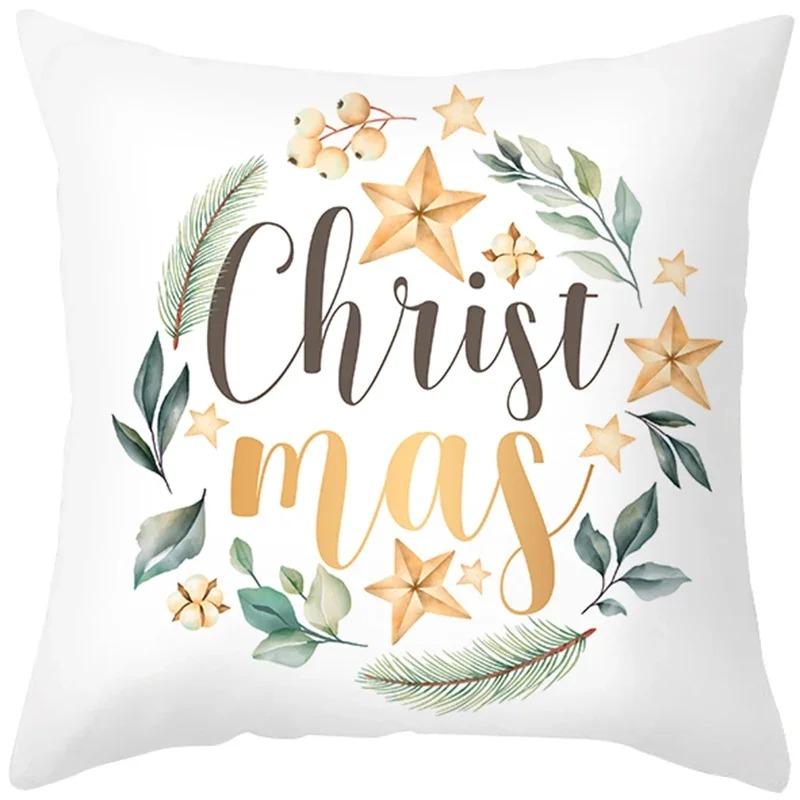 Наволочки с рождественской тематикой Аксессуары для автомобиля Офис Санта-Клаус Гостиная Диван Домашние наволочки