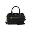 New Rowan Iconic Smooth Calfskin Boston Bag, Handbag, Shoulder Bag, Crossbody Bag Mini Women's Black CC944-IMBLK
