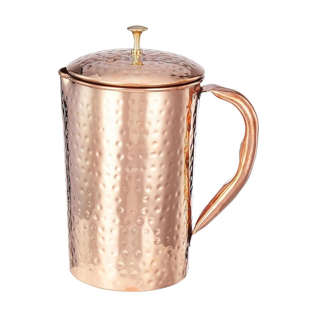 Hammered Copper Jug, 1350 Ml