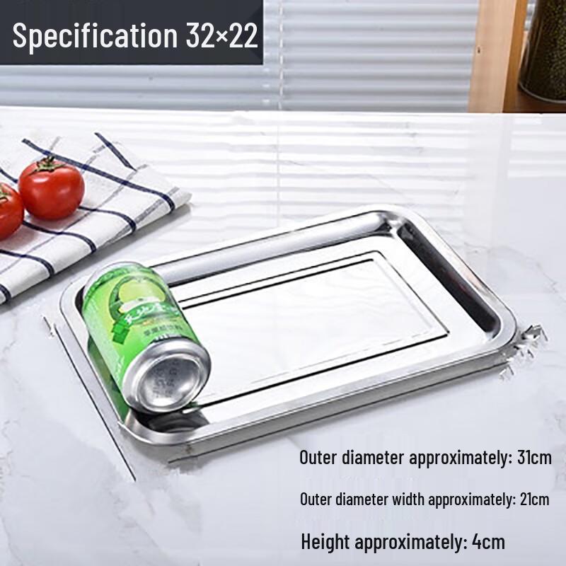 Shengjia Stainless Steel Rectangular Serving Trays (30-Pack)